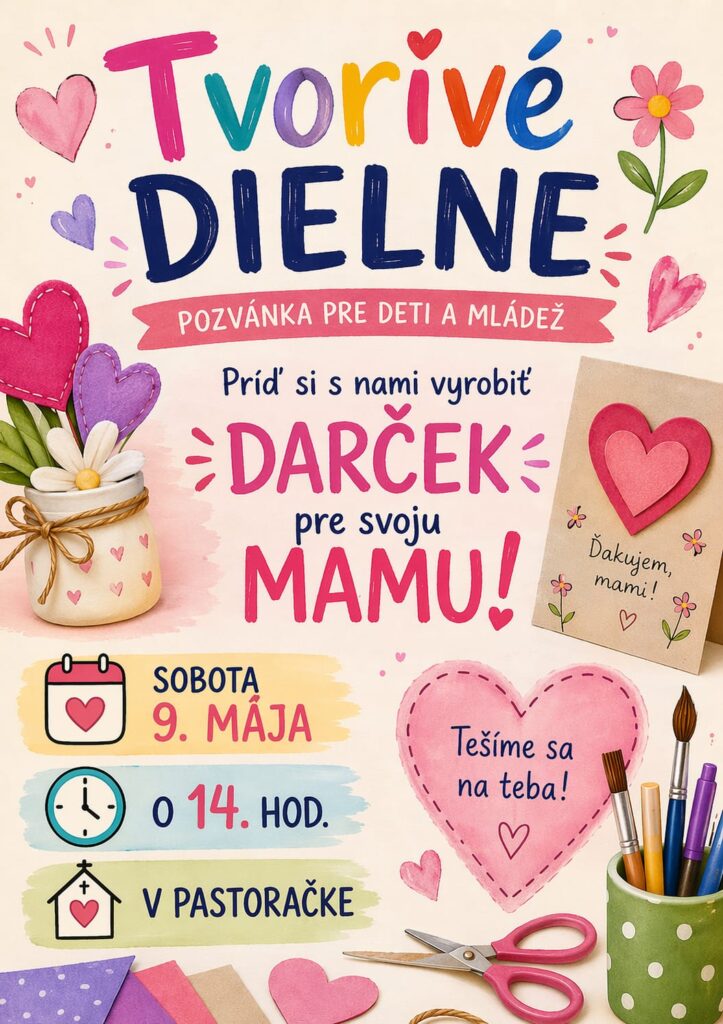 Májové tvorivé dielne - pozvánka