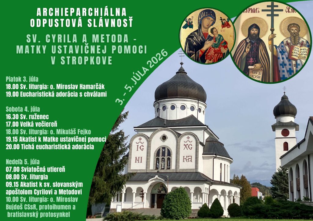 Pozvánka na odpustovú slávnosť v Stropkove