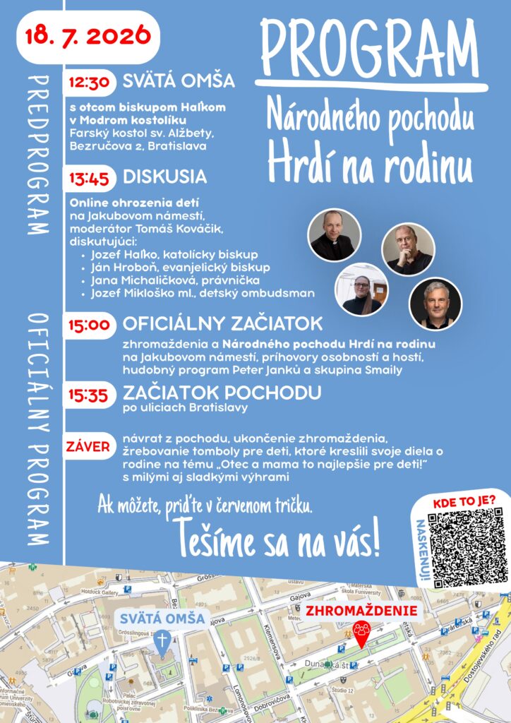 Národný pochod za život - Hrdí na rodinu