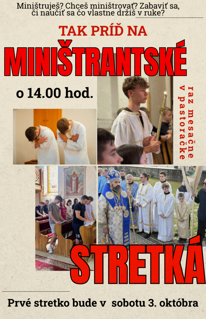 Pozvánka na miništrantské stretká