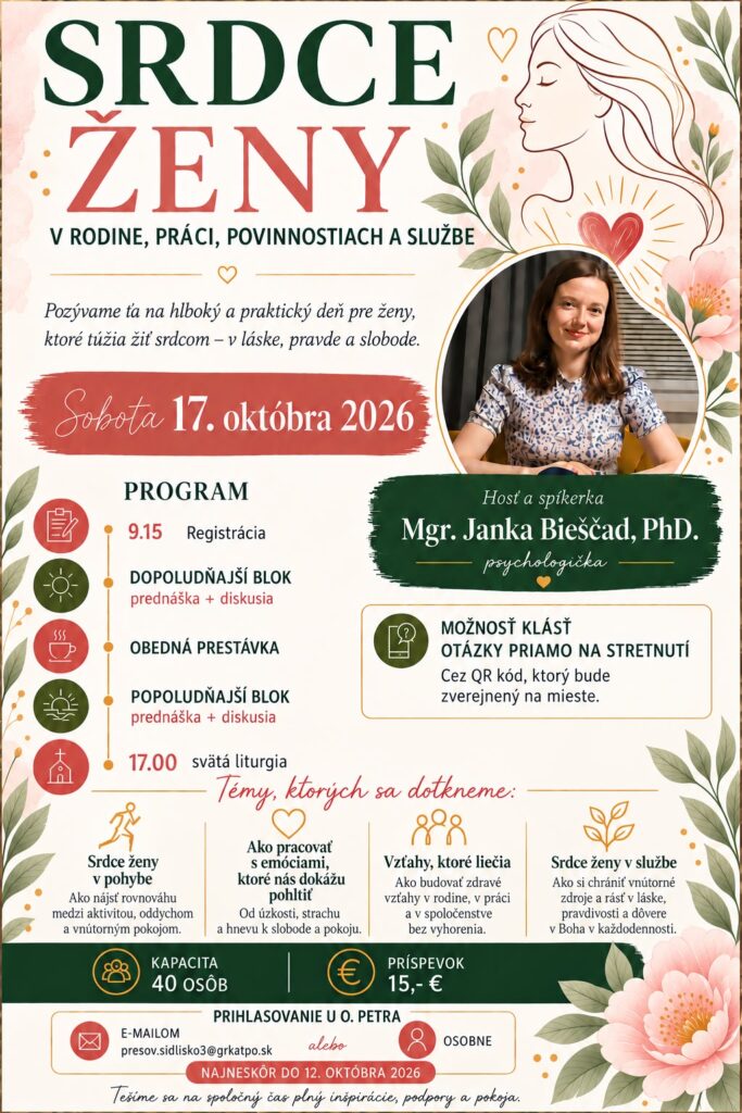 Srdce ženy - pozvánka pre ženy našej farnosti